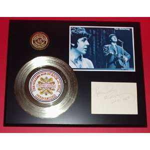  Gold Record Outlet Paul McCartney Gold 45 w Signature 