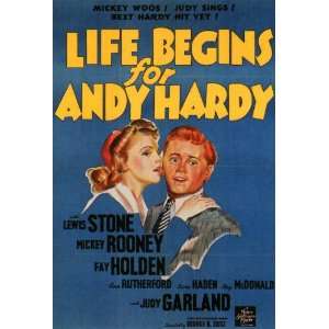 Life Begins for Andy Hardy Movie Poster (27 x 40 Inches   69cm x 102cm 