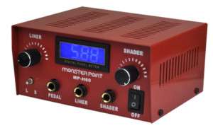 USA Red Devil Professional DUAL LED Tattoo Power Supply  