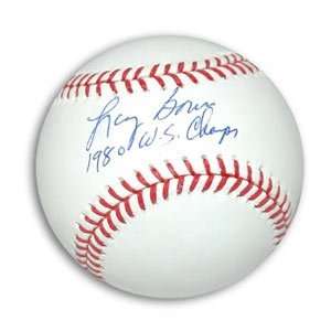  Larry Bowa Signed Phillies Baseball   1980 WS Champs 