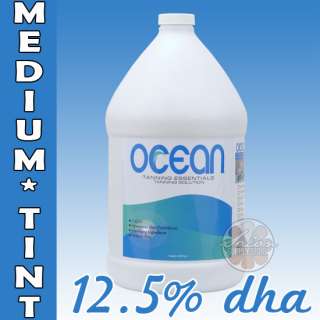 OCEAN Gallon MEDIUM TINT Tanning 12.5% DHA Tan Solution Airbrush Spray 