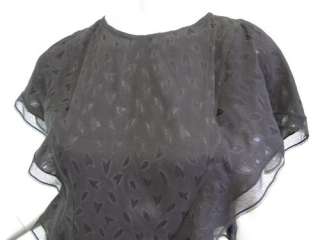Nina Ricci Dress: Black Silk S/S Mini sz XS  