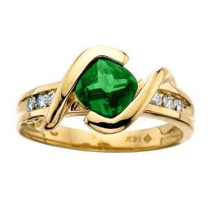  14kt Chromium Diopside and Diamond Ring Jewelry