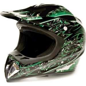  Adult ATV Motocross Helmet Dirt Bike or Motorcycle GREEN 