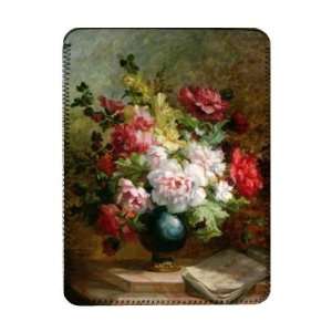  Still life with flowers and sheet music by Emile Henri Brunner 