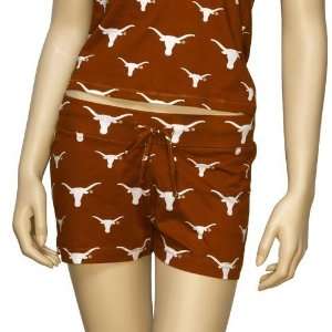  Texas Longhorns Ladies Focal Orange Tandem Shorts: Sports & Outdoors