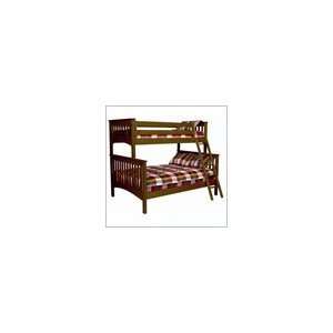  Bolton Furniture: Mission Bunk Bed: Twin Over Full: Cherry 