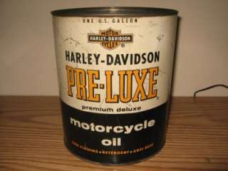   Davidson Motorcycle One Gallon Oil Can NOT Quart PRE LUXE VTG  