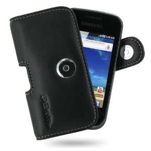  PDair P01 Black Leather Case for Samsung Galaxy Gio GT 