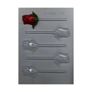  Large Rose Bud Pop Candy Mold