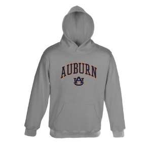 Auburn Tigers Athletic Grey NCAA Embroidered Hooded Sweatshirt:  