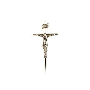 14kt Gold Crucifix Medal 1 x 1/2 Inches 1535KT No Chain Included In A 