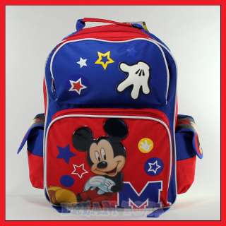   Mouse Stars 16 Backpack   Book Bag School Boys 875598501426  