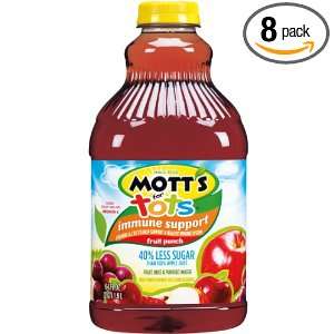 Motts Motts for Tots Fruit Punch, Immunity Support, 64 Ounce Bottles 