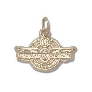 Indianapolis Motor Speedway 3/8 Centennial Era Logo Charm   14KT Gold 