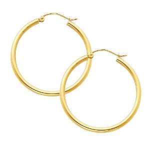  14K Yellow Gold 2mm Thickness Classic High Polished Hinged 