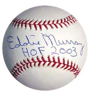 MLB Baltimore Orioles Eddie Murray HOF 03 Autographed Baseball 