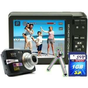   1GB SVP High Speed SD Memory Card & Tripod Included)