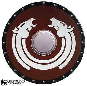   HORSE LORD SHIELD    sca/larp/norse/celtic/medieval/wooden/armor