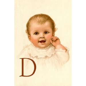  Baby Face D by Ida Waugh 12x18: Home & Kitchen