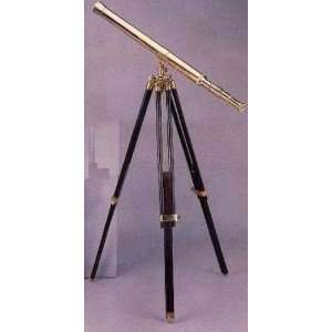  1 Meter Brass Telescope with Wood Stand