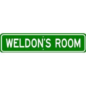 WELDON ROOM SIGN   Personalized Gift Boy or Girl, Aluminum 