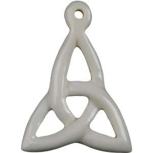  Celtic Triangle Knot   Bone Pendant