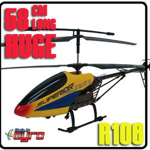   23 inches Long R106 Metal RC Gyro Big Huge Larger Colorful Helicopter