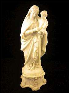 Old PARIAN M&P Bisque MADONNA MARY & JESUS SCULPTURE Tall Figure 