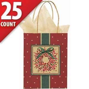  Holiday Greetings Gift Bags 25ct