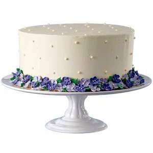  Wilton White Ceramic Pedestal Cake Stand