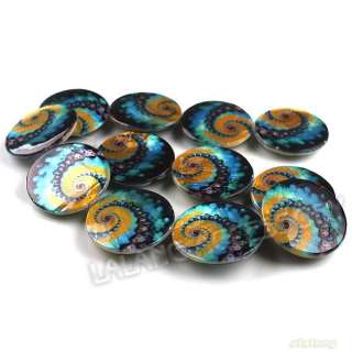   110385+ Magical Circles Flat Round Disc Loose Faux Shell Beads 30x4mm