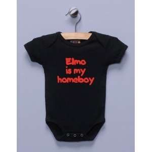  Elmo is My Homeboy Black Infant Bodysuit / One piece 