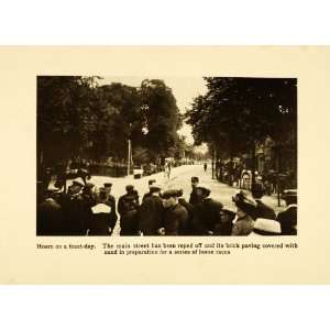  1912 Print Hoorn Holland Feast Day Horse Races Streetscape 