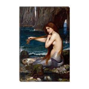  A Mermaid by John William Waterhouse Canvas Painting 