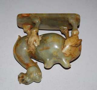 Rare Chinese Han Dy Jade camel figure have box  