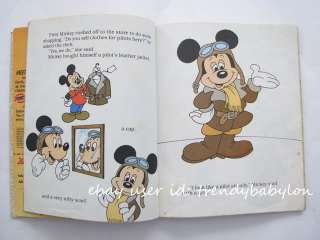 Little Golden Book Walt Disney Mickey Mouse Heads for the Sky  