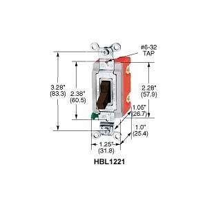  Hubbell HBL1221I Industrial Series Switch