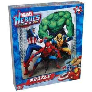   Puzzle   Spiderman, Hulk, Wolverine and Capt America Toys & Games
