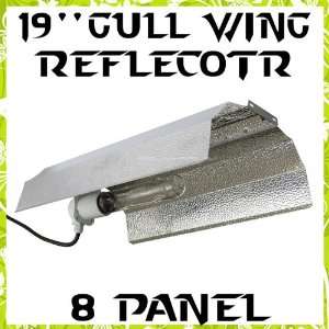 Hydroponic Gull Wing 8 Panel Aluminum Reflector and Ceramic Socket for 