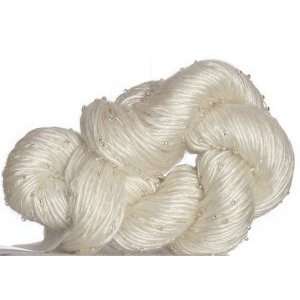   Silk Rhapsody Glitter Yarn 250 White w/Silver Arts, Crafts & Sewing