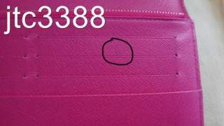 GUC RECEIPT BOX Louis Vuitton PINK Insolite Clutch Zippy Wallet Bag $ 