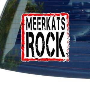  Meerkats Rock   Window Bumper Laptop Sticker: Automotive