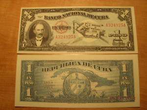 Copy 1953 Nacional Cuba 1 Peso Money Replica Currency  