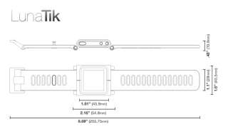 LunaTik Silver Watch Band Strap for iPod Nano 6G SILVER Guarantee 