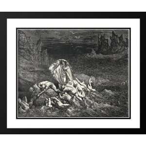  Dore, Gustave 34x28 Framed and Double Matted The Inferno, Canto 