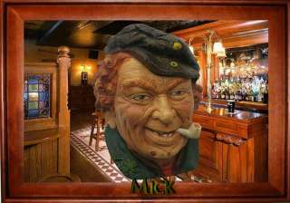 MAGNET Legend Wall Mask MICK Irish Pub Pipe Shamrock  