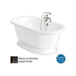   Massage Bath Tub Faucet Package 1 in White Finish: Old World Bronze