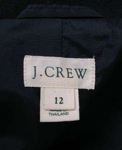 Crew Blazer Navy Blue Wool 4 BTN 12 Perfect  