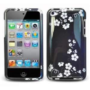  iPod Touch 4 Midnight Flowers Design Protector Case: Cell 